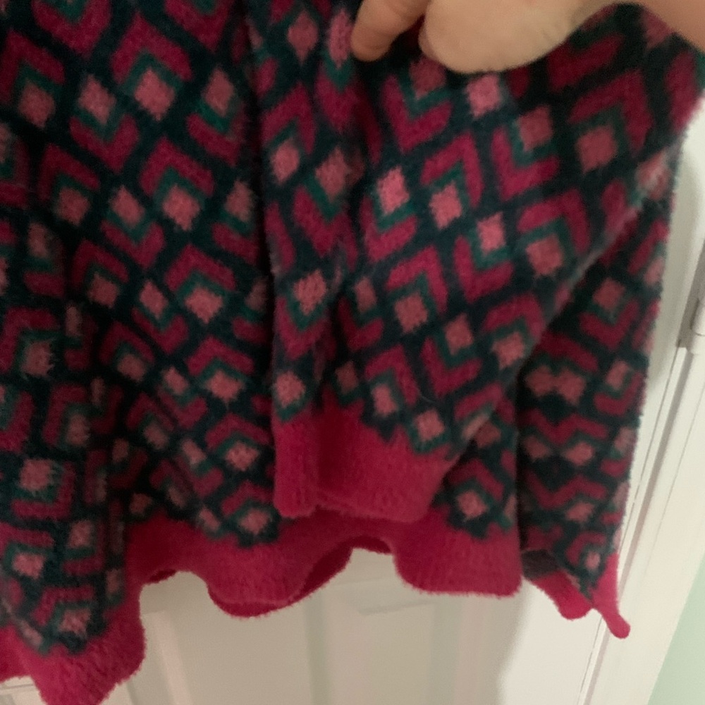 Terra & Sky Red and Black Patterned Sweater - Picture 6 of 10